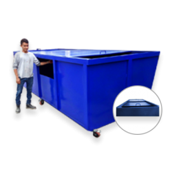 CONTENEDOR INDUSTRIAL DE METAL 4000 L